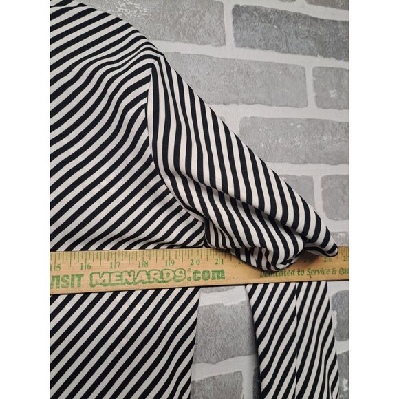 Notations 90s Striped Button Down,Long Sleeve Classic Women Blouse Size Medium - Picture 10 of 10